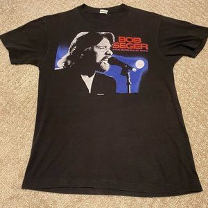 Vintage 1986 Bob Seger Tour Music Band T Shirt Size XS Single Stitch